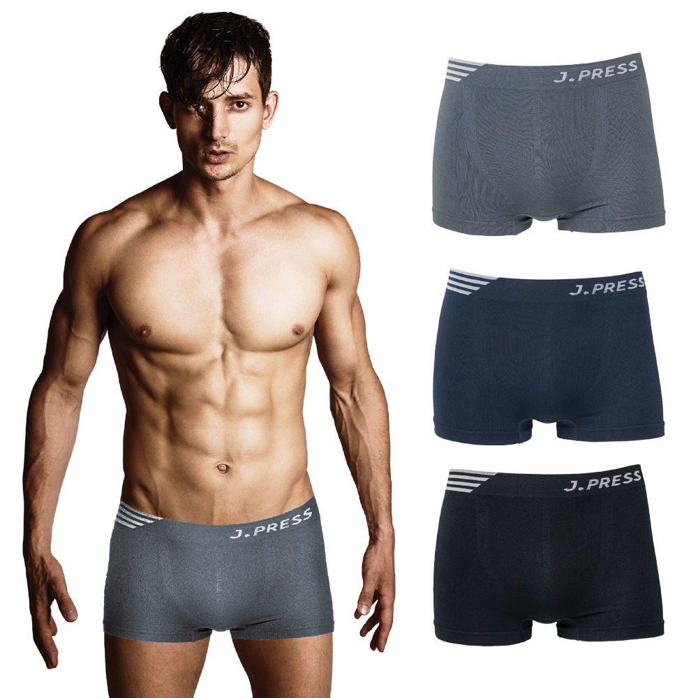 J.Press กางเกงในชาย ขาสั้น Seamless เจเพรส รุ่น 8247 บรรจุ 1 ตัว/แพ็ค (มีให้เลือก 3 สี)