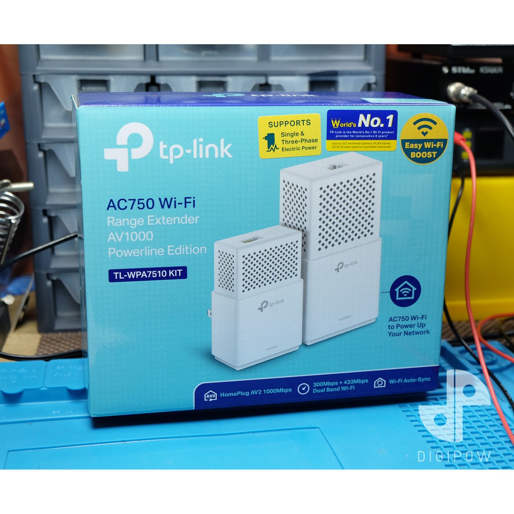 POWER LINE (เพาเวอร์ไลน์) TP-LINK AC750 AV1000 WI-FI (TL-WPA7510-KIT)