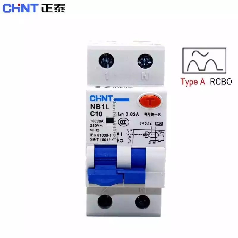 [สินค้าพร้อมส่ง] CHINT RCBO type A 2P 40A/30mA สำหรับติดตั้งเครื่องชาร์จรถยนต์ไฟฟ้า
