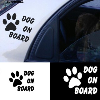 สติกเกอร์ตกแต่งรถยนต์ Dog on board