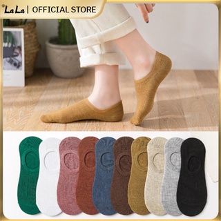 【LaLa】Korean Candy Color Cotton Socks Foot Cover Women