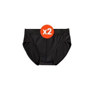 MORGAN HOMME กางเกงในชายทรง Brief เนื้อผ้า Zinc Anti-bac สีดำ 2 ชิ้น รุ่น ROXBY 01