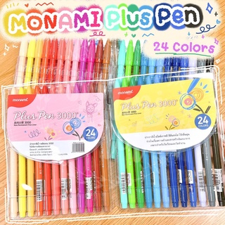 Pluspen 24 สี ปากกาเมจิก หัวสักกะหลาด  เซต 24 สี