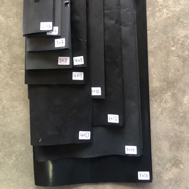 ถุงเพาะชำ หลายขนาด 1กก 2x6 2½x6 3x7 3x8 3x9 4x8 4x9 4x10 5x10 5x12 6x12 7x14 8x16