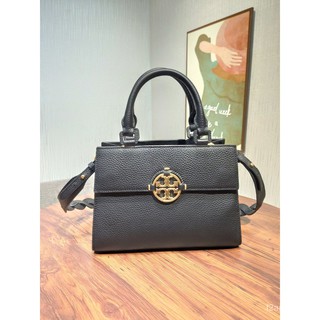 พร้อมส่ง Tory Burch กระเป๋าถือกระเป๋าสะพายไหล่สําหรับสตรีเครื่องหนังสไตล์คลาสสิค Messenger-