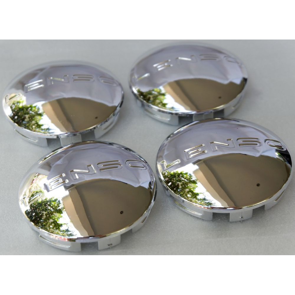 4อัน ฝาครอบดุมล้อ Lenso Racing เลนโซ่ 62 มิล ดุม ดุมล้อ ฝาครอบล้อ แม็ก ดุมรถ chrome