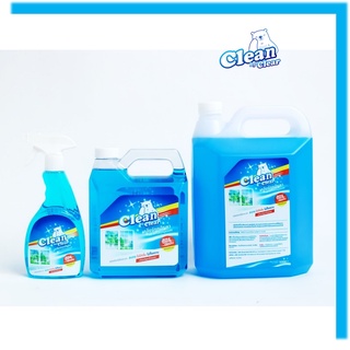 [สูตรไร้กลิ่น] Clean by Clear น้ำยาเช็ดกระจก