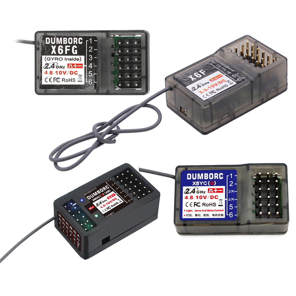 DUMBORC X6F/X6FG Gyro 2.4G 6CH วิทยุระบบควบคุมสําหรับ Domborc RC เรือเครื่องส่งสัญญาณ X6 X4 เครื่องส
