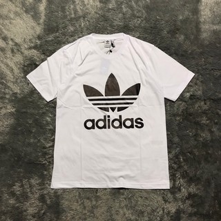 Adidas BASIC BIG LOGO เสื้อยืดลําลองแขนสั้นคุณภาพสูงพรีเมี่ยม