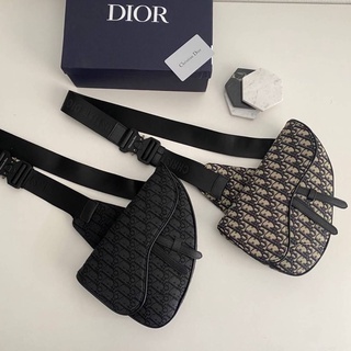 D —- ior Saddle Crossbody Bag Oblique