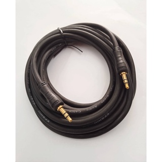 สายเสียง JEACK 3.5mm 99.99High crade Audioสายสัญญานเสียงอย่างดี 5 เมตรสายลำโพง สายต่อเครื่องเสียงหัวตัวผู้ทั้