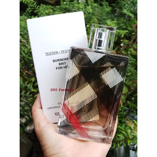 burberry brit for her edp 100ml. กล่องเทสเตอร์  น้ำหอมแท้ 100%