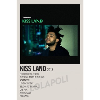 โปสเตอร์ปกอัลบั้ม Kiss Land The Weeknd