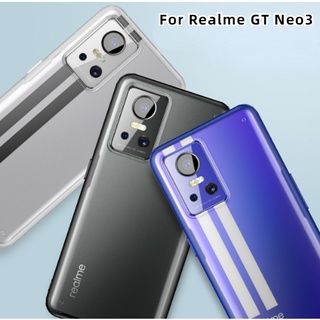 เคสโทรศัพท์มือถือ PC TPU ใส ผิวด้าน กันกระแทก สําหรับ Realme GT Neo 3 Neo3 Case 5G