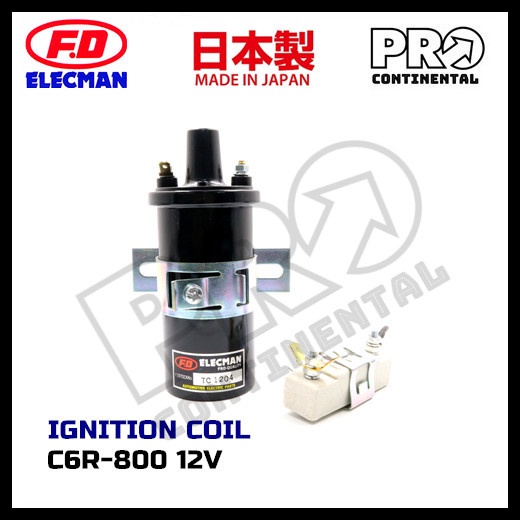 F.D ELECMAN JAPAN C6R-800 12V IGNITION PLUG COIL