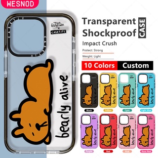 กันกระแทกใสแข็งแฟชั่นเคสโทรศัพท์มือถือ ลายกราฟฟิตี้ Jon Burgerman Bearly Alive น่ารัก สําหรับ Iphone 13 Pro Max 12 Mini Xs X Xr 15 14 7 8 Plus 11คุณภาพสูงใสบางนิ่มTpu Casetifyซิลิโคนยี่ห้อโทรศัพท์มือถือไอโฟนปกป้องฝาปิด