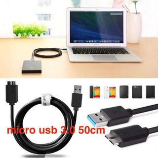 micro usb 3.0 cable for harddisk 50cm สายใหญ่