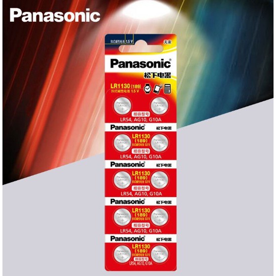 [จัดส่งเร็ว] ♣Panasonic แบตเตอรี่ AG10 LR1130 LR54 L1131 1.5V button battery.✳
