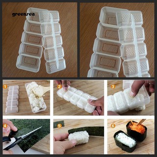 Greensea_แม่พิมพ์ทําซูชิ ข้าวปั้น เบนโตะ 5 ช่อง DIY