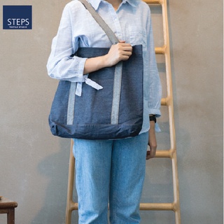 กระเป๋าผ้า กระเป๋าผ้ายีนส์ กระเป๋า tote bag ST bag-002