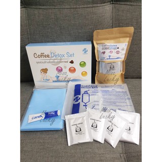 ชุดสวนล้างลำไส้ 1ชุด เพิ่มกาแฟ12ซอง Detox Set