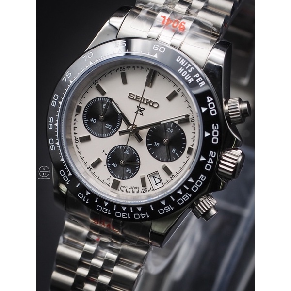 Seiko Mod Panda Speedtimer Chronograph Date (Daytona Edition) ⚪️⚫️