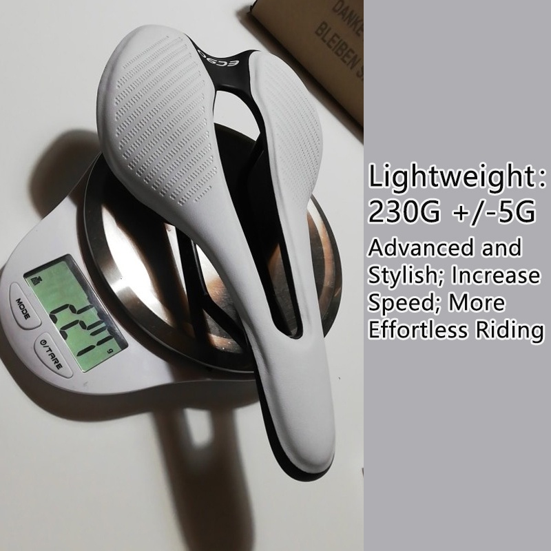 EC90 Road Bike Saddle Leather MTB Bicycle Seat Carbon Cushion