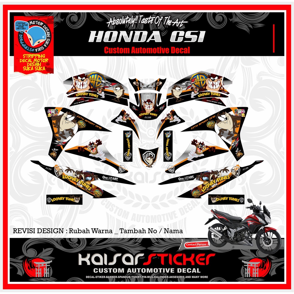 สติ๊กเกอร์ DECAL CS1 ANIME LOONEY TUNES