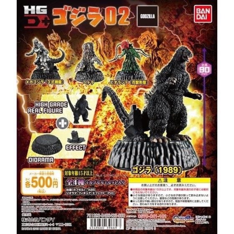Gashapon HG D+ Godzilla 02 จาก Bandai
