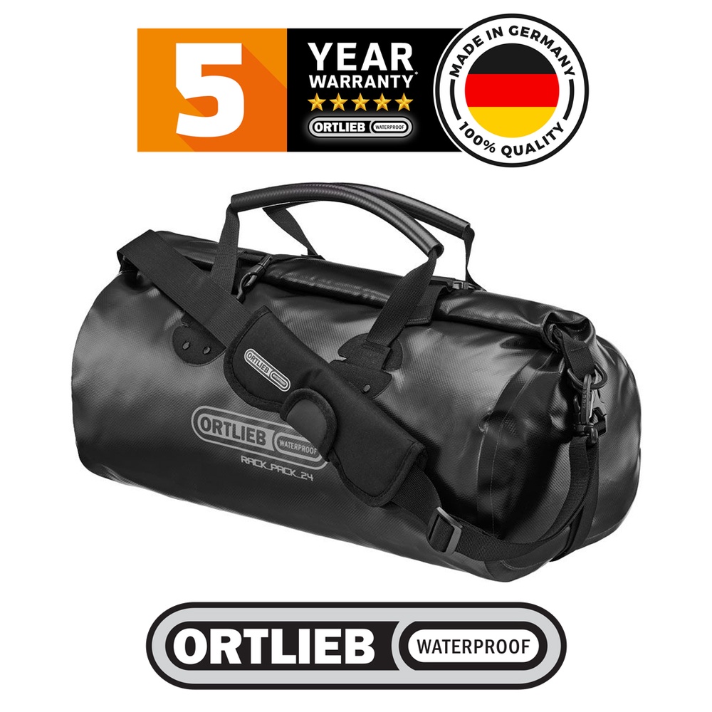 Ortlieb กระเป๋าเดินทาง Rack-Pack ขนาด 24 ลิตร สีดำ