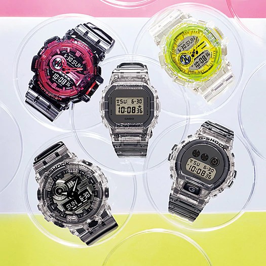 G-SHOCK SK Series สีใส GA-5600SK-1,GA-6900SK-1,GA-400SK-1A,GA-400SK-1A9,GA-400SK-1A4,GA-700SK-1A ของ