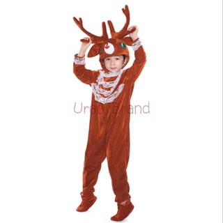 (พร้อมส่ง) ชุดแฟนซีกวาง ชุดคริสมาส xmas รุ่น ชุดกวางเด็ก Deer Jumpsuit Kids ชุดกวาง