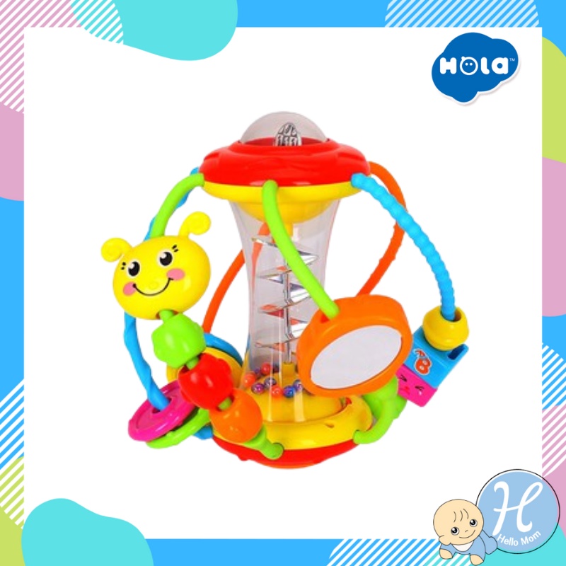 HuileToy(Hola) บอลเขย่ามือ Kid's Healthy Ball 929 บอลเขย่ามีเสียง ของเล่นเสริมทักษะ ของเล่นเด็ก