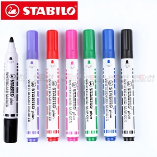 ปากกาไวท์บอร์ดSTABILO Whiteboard Markerหัวตัด และหัวกลม มี6สี กลิ่นไม่เหม็นฉุน