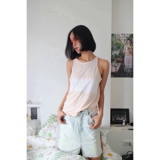 เสื้อกล้าม แต่งตัดต่อมีซิปหลัง