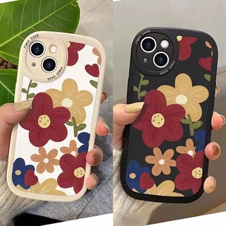 เคสโทรศัพท์มือถือนิ่ม ลายดอกไม้ ทรงวงรี สําหรับ Samsung Galaxy A04 A03S A14 A13 A22 A23 A24 A20S A30S A31 A32 A33 A34 A50S A51 A52S A53 A54 A70 A71 A72 A73