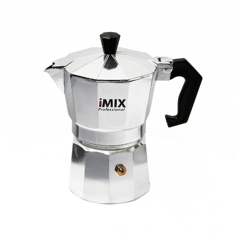 หม้อต้มกาแฟ มอคค่าพอท (MOKA POT) อลูมิเนียม 3 ถ้วย iMIX