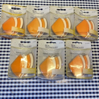 REAL TECHNIQUES 4 Miracle Blotting Cushions ฟองน้ำแต่งหน้า 4pcs