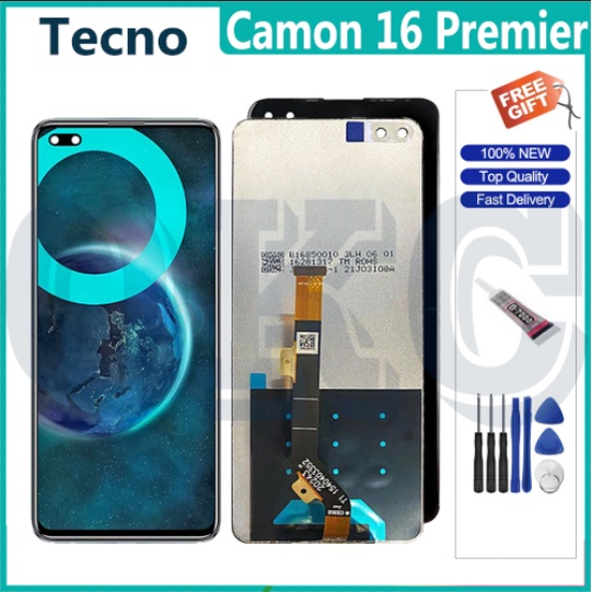 สําหรับ Tecno Camon 16 Premier Global CE9 จอแสดงผล LCD Touch Screen Digitizer ชุดประกอบชิ้นส่วนทดแทน