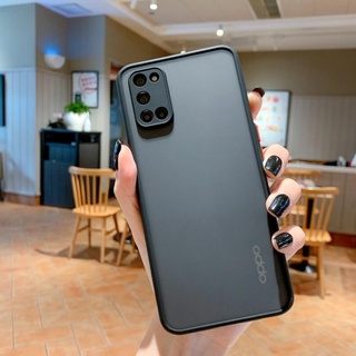 เคสขอบสีหลังด้าน OPPO A76 Reno7 Reno7Z Reno7PRO Reno6 Reno6Z Reno5 A15 เคสกันกระแทก ขอบนิ่มหลังแข็ง ส่งจากไทย