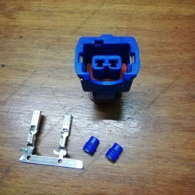 Mitsubishi 4G92 Mivec Intake Air Temperature IAT Sensor Socket Connector 2 PIN