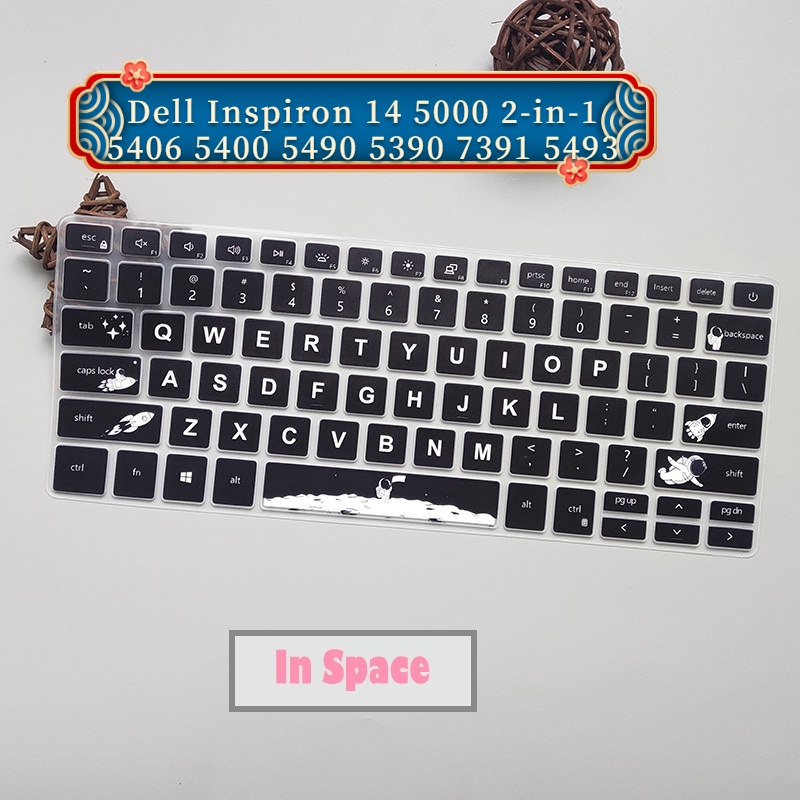 เคสแป้นพิมพ์ซิลิโคน 14 นิ้ว สําหรับ Dell Inspiron 14 5000 2-in-1 5406 5400 5490 5390 7391 5493 Dell 