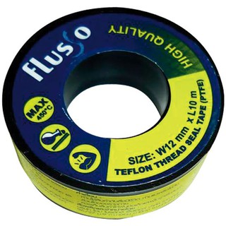 เทปพันเกลียว เทปพันเกลียว FLUSSO 10 ม. อุปกรณ์เดินท่อ งานระบบประปา FLUSSO 10M PIPE THREAD TAPE