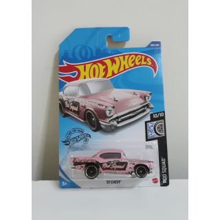 รถเหล็ก Hotwheels 57 CHEVY สีชมพู (ib011)