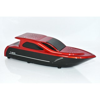 ลำโพง MP3 รูปเรือ (red)