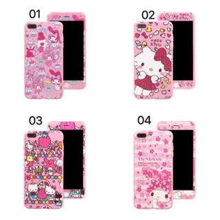 เคส+ฟิล์มกระจกประกบหน้าหลังลายการ์ตูนลายเดี่ยวกัน.กับเคส(สิ้นค้าพร้อมส่ง)สำหรับรุ่นของvivo-Y53/Y55/Y95/Y17/Y71/Y81/Y91c/