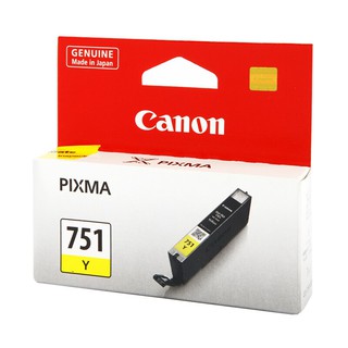 ตลับหมึกอิงค์เจ็ท สีเหลือง Canon CLI-751Y /Canon Yellow Ink Cartridge: CLI-751Y