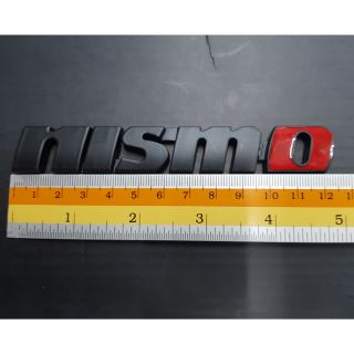 Logo Nismo ของรถ Nissan งานเหล็ก 12.5x2cm