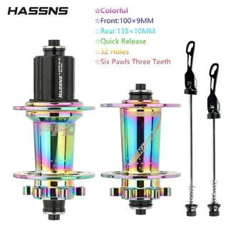 HASSNS PRO7 MTB Hub 6 Pawls 3 ฟัน 32 หลุม Ultralight Hub 120 Beeps 4 Peilin HG ใช้งานร่วมกับ 7/8/9/10/11/12 ความเร็ว