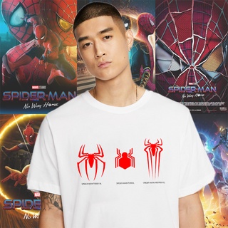 เสื้อยืดผ้าฝ้ายพิมพ์ลายแฟชั่น เสื้อยืดคอกลม แขนสั้น พิมพ์ลาย Marvel Spider Man No Way Home แฟชั่นฤดูร้อน สําหรับผู้ชาย 8